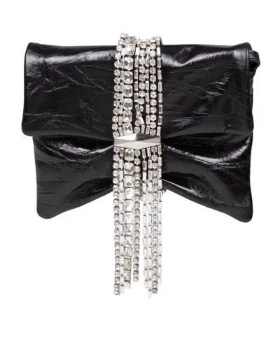 Jimmy Choo Clutch Bag In Metallic Leather With A Vintage Effect In Multi