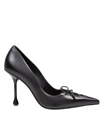 Jimmy Choo Scarlett 95 Leather Pumps In Black