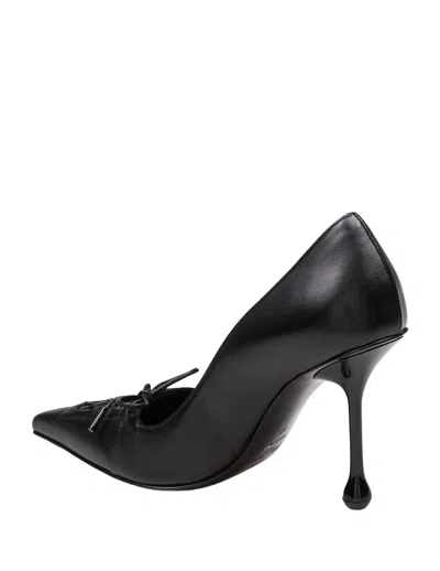 Jimmy Choo Scarlett 95 Leather Pumps In Black