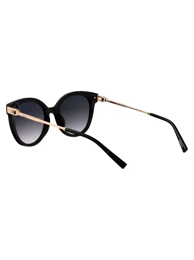 Chopard Geometric Sunglasses Sch405 S 0700 In Black
