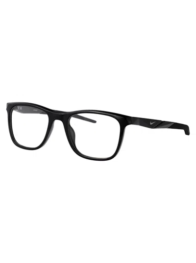 Nike Rectangle-frame Glasses In Black