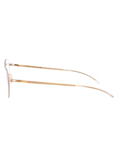 Mykita Emmi Round-frame Eyeglasses In Gold