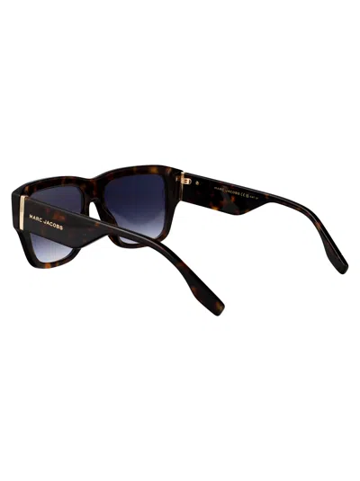 Marc Jacobs Havana Acetate Sunglasses In Brown