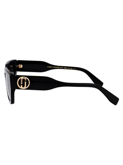 Marc Jacobs Square-frame Sunglasses In Black