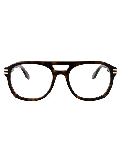 Marc Jacobs Havana Acetate Glasses In Brown