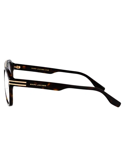 Marc Jacobs Havana Acetate Glasses In Brown