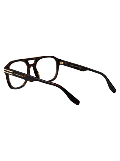 Marc Jacobs Havana Acetate Glasses In Brown