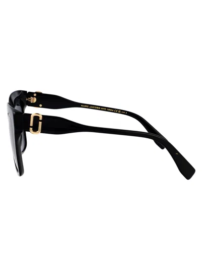 Marc Jacobs Acetate Square Sunglasses In Black