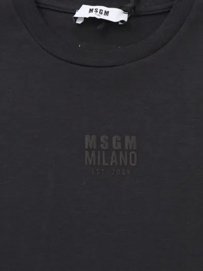 Msgm Light Interlock Sleeveless Unisex In Black