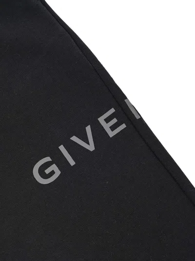 Givenchy Fleece Trousers, 85% Organic Cotton 15% Polyester, Elasticated Waist With Drawstring,  Print In Blue