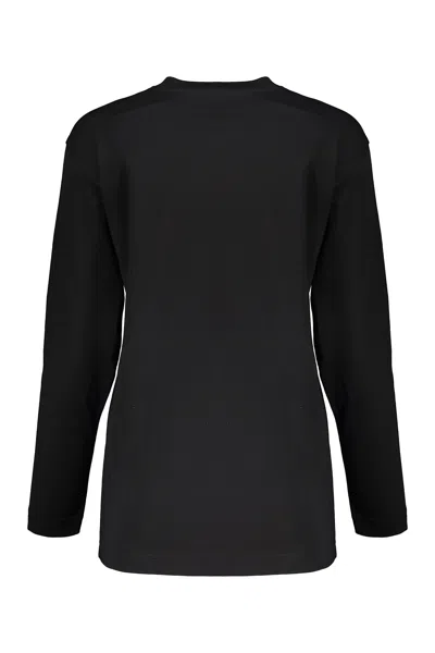 Moschino Couture Long Sleeve T-shirt In Black