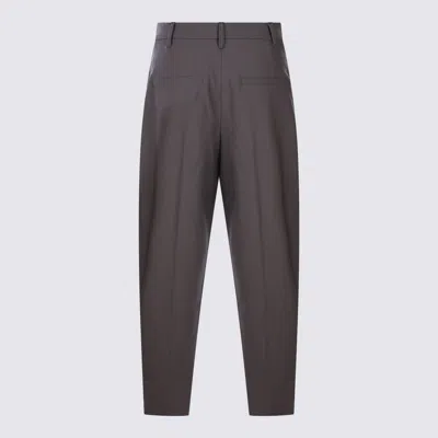 Brunello Cucinelli Casual Trousers With Belt Loops And Back Pockets In Black