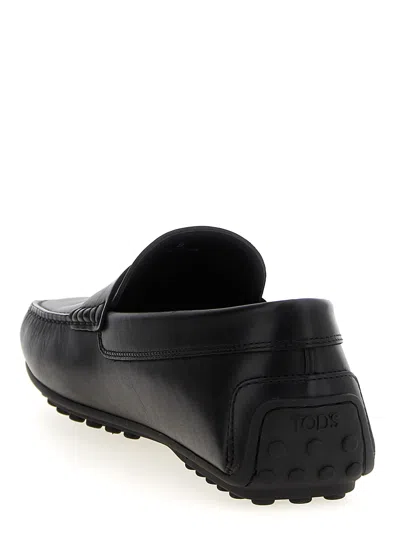 Tod's 'city Gommino' Loafers In Black