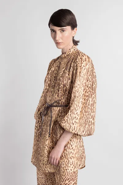 Zimmermann Cascadian Tunic In Brown