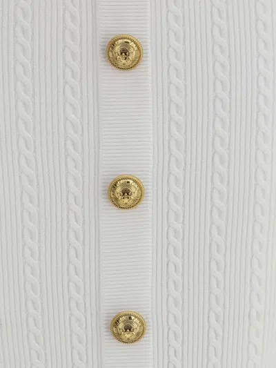 Balmain Long Skirt Viscose Blend In White