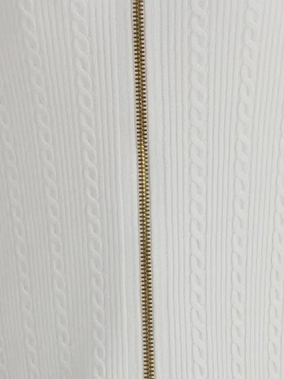 Balmain Long Skirt Viscose Blend In White