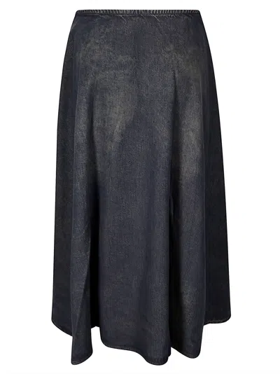 Diesel Skirts Blue And Green In Blue