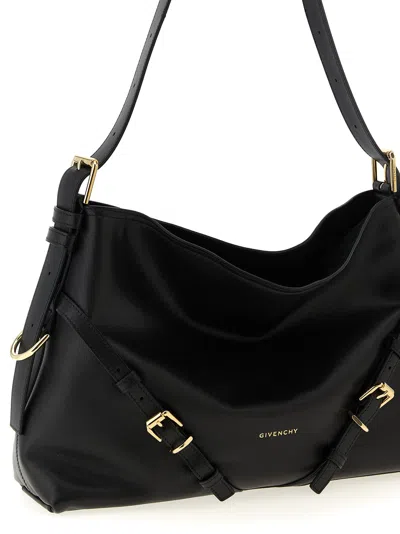Givenchy Women Voyou Nano Bag In Polished Leather In Black