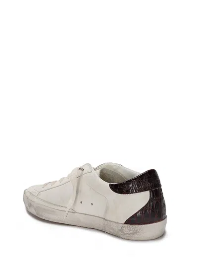 Golden Goose 20mm Super-star Leather Sneakers In Gray