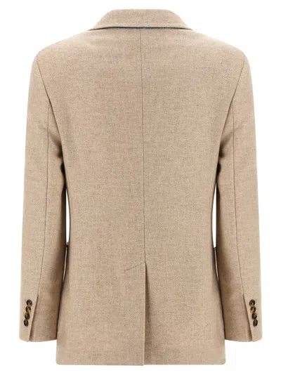 Max Mara Single-breasted Blazer In Burgundy