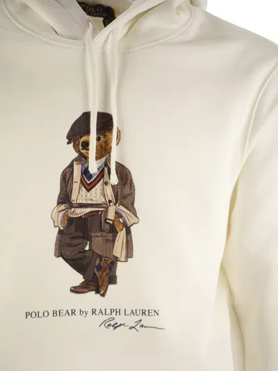 Polo Ralph Lauren Long Sleeve Hoodie In White