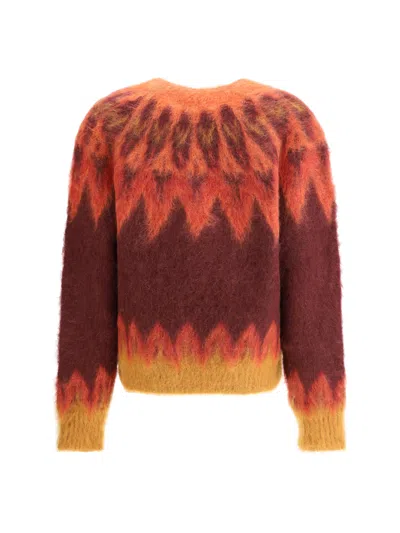 Isabel Marant Étoile Isabel Marant Etoile Embroidered Wool Blend Natania Sweater In Multi