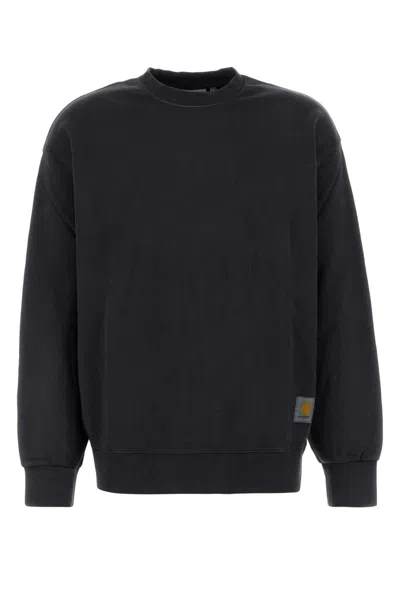 Carhartt Hudson Black Sweatshirt In Black