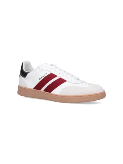 Bally Multicolor Leather Roget Sneakers In White