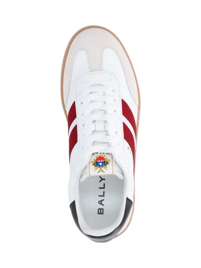Bally Multicolor Leather Roget Sneakers In White