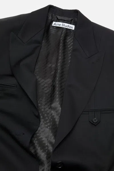 Acne Studios High-neck Zip-up Jacket In Black