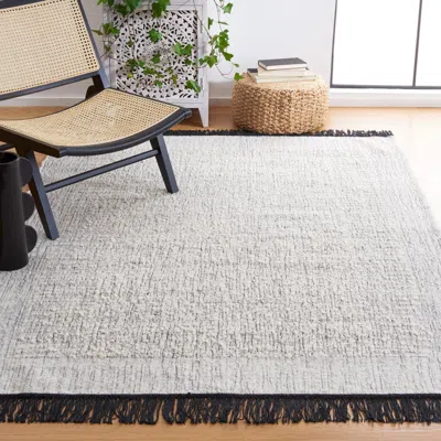 Safavieh Natura Machine Made Area Rug, Ivory / Black Modern Style Easy Care In Neutral