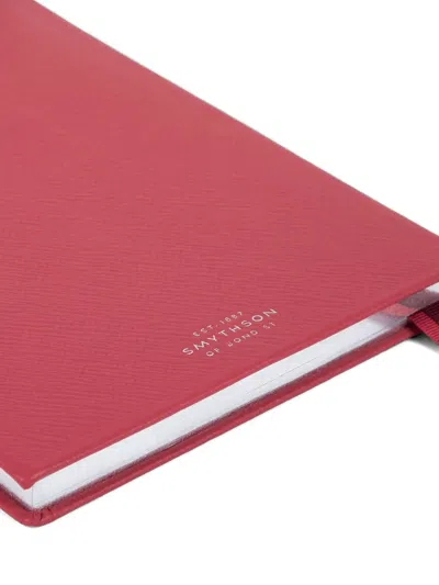 Smythson 2026 Soho Panama Leather Diary In Pink