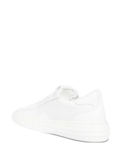 Msgm Round-headed Low-top Casual Shoes In White