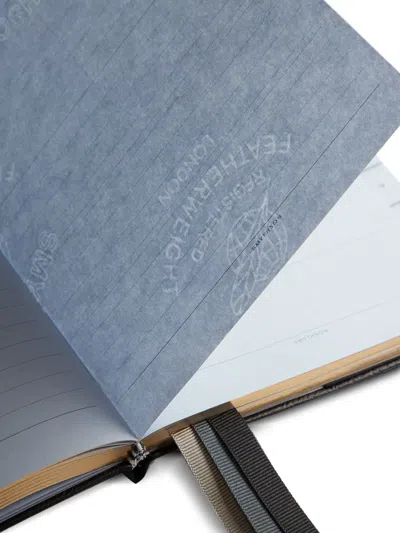 Smythson Soho Panama Leather Planner In Black