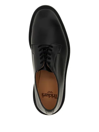 Tricker's Lace-up Business Dress Shoes In Black