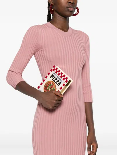 Olympia Le-tan Pizza Box Book Clutch In White