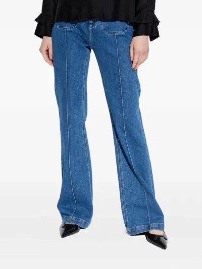 Munthe Split-seam Trousers In Blue