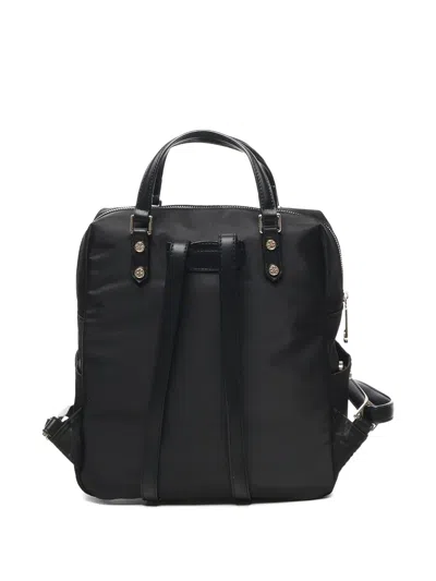 V73 Multi-pocket Top-handle Backpack In Black