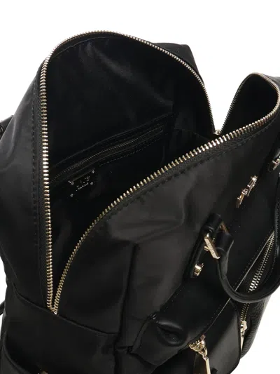 V73 Multi-pocket Top-handle Backpack In Black