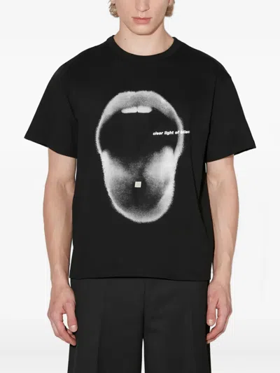 Misbhv Lips T-shirt In Black