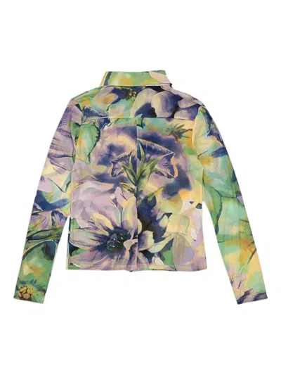 Callipygian Floral-print Shirt In Multi