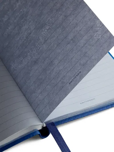 Smythson Panama Notebook In Blue