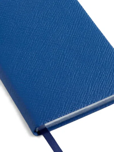 Smythson Panama Notebook In Blue