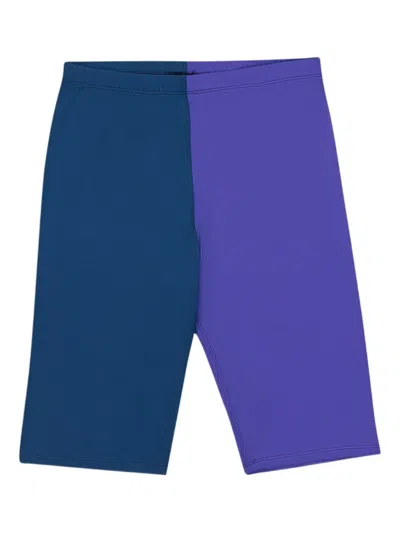 Callipygian Elasticated Waist Shorts In Blue