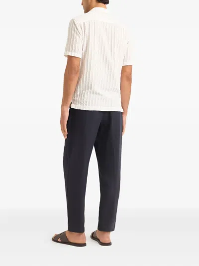 Orlebar Brown Maitan Stripe Shirt In White