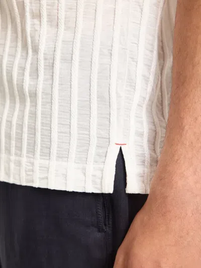 Orlebar Brown Maitan Stripe Shirt In White