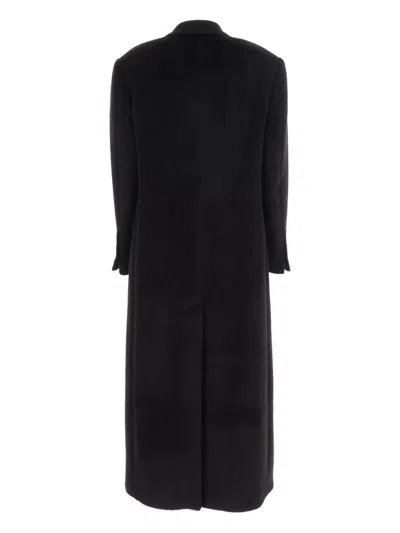 Tagliatore Structured Double-breasted Jacket With Flap Pockets In Black