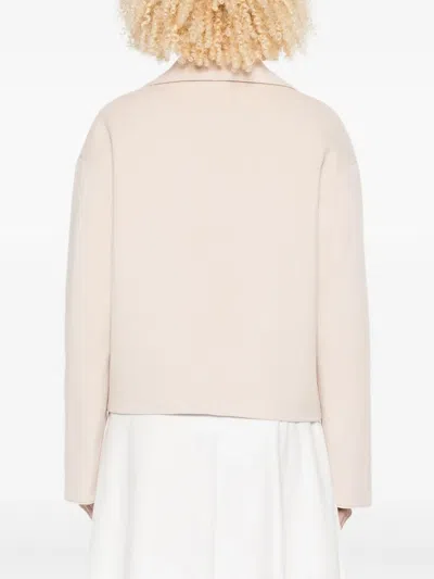 Forte Forte Double-breasted Patch-pocket Jacket In Pink