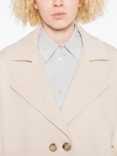 Forte Forte Double-breasted Patch-pocket Jacket In Pink