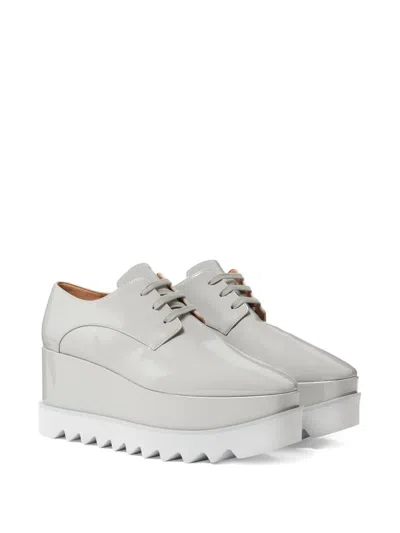 Stella Mccartney Elyse Solid Color Platform Shoes In Gray